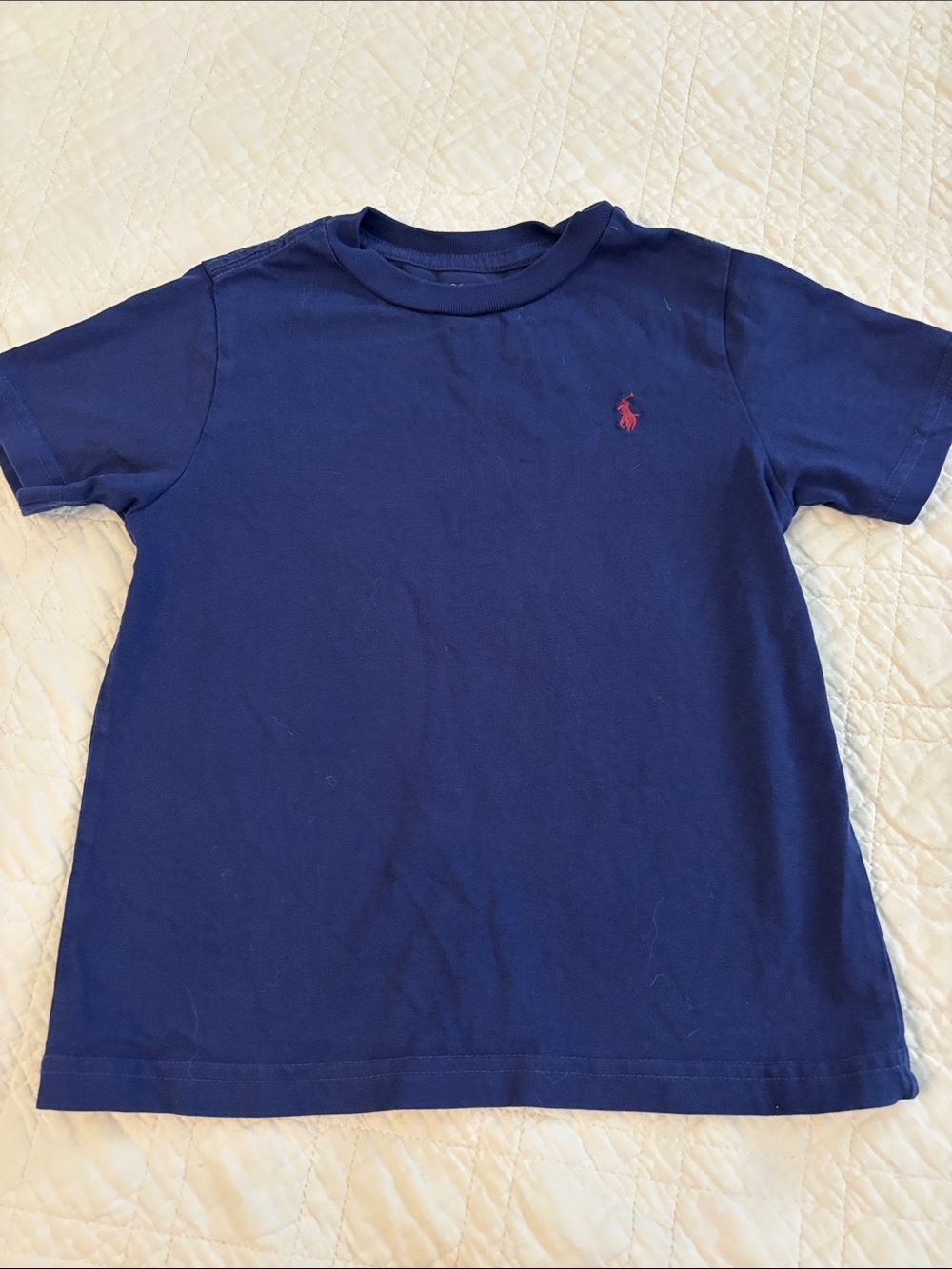 Polo by Ralph Lauren Navy Short-Sleeve Tee with Red Pony